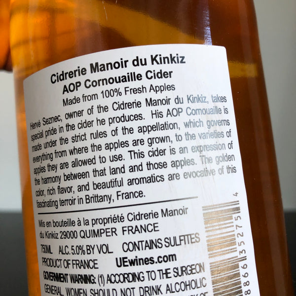 Manoir du Kinkiz 'Cornouaille' Cider, France