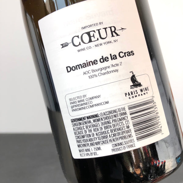 Marc Soyard (Domaine de la Cras) Bourgogne Blanc Acte II