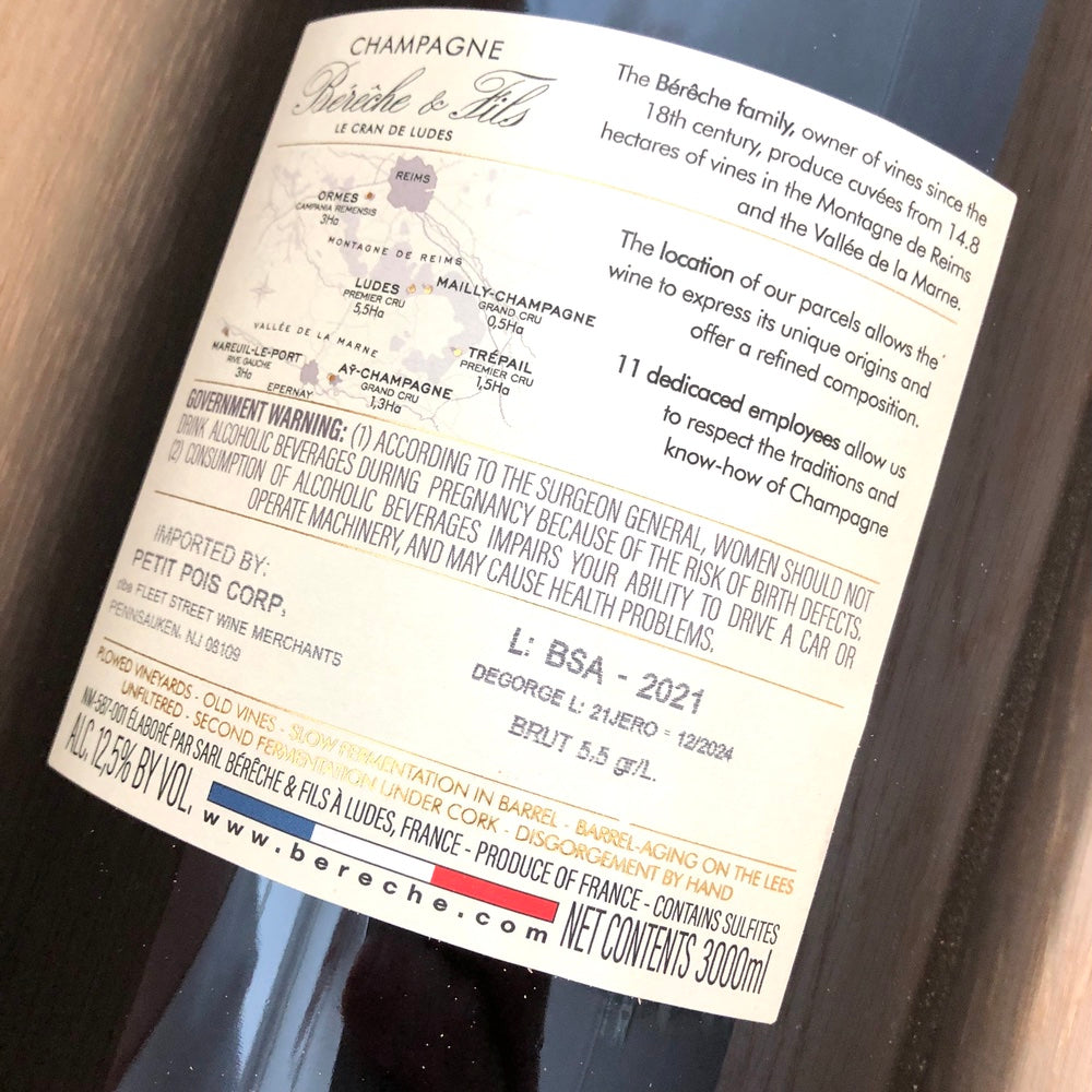 NV Bereche et Fils Brut Reserve 3L (2021) Champagne, France