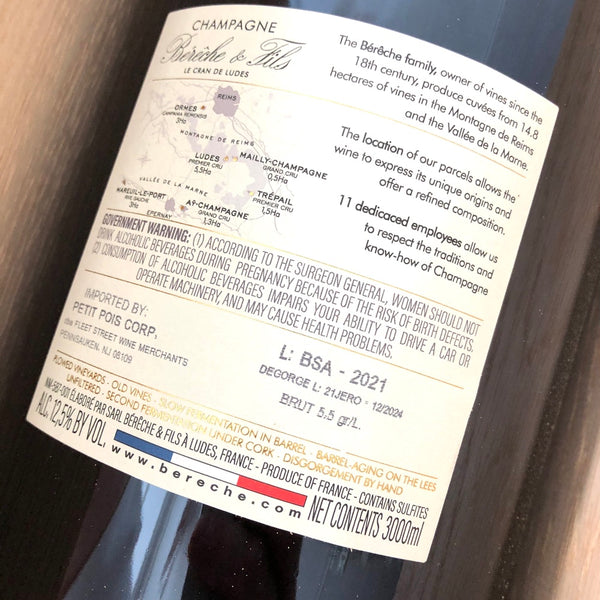 NV Bereche et Fils Brut Reserve 3L (2021) Champagne, France