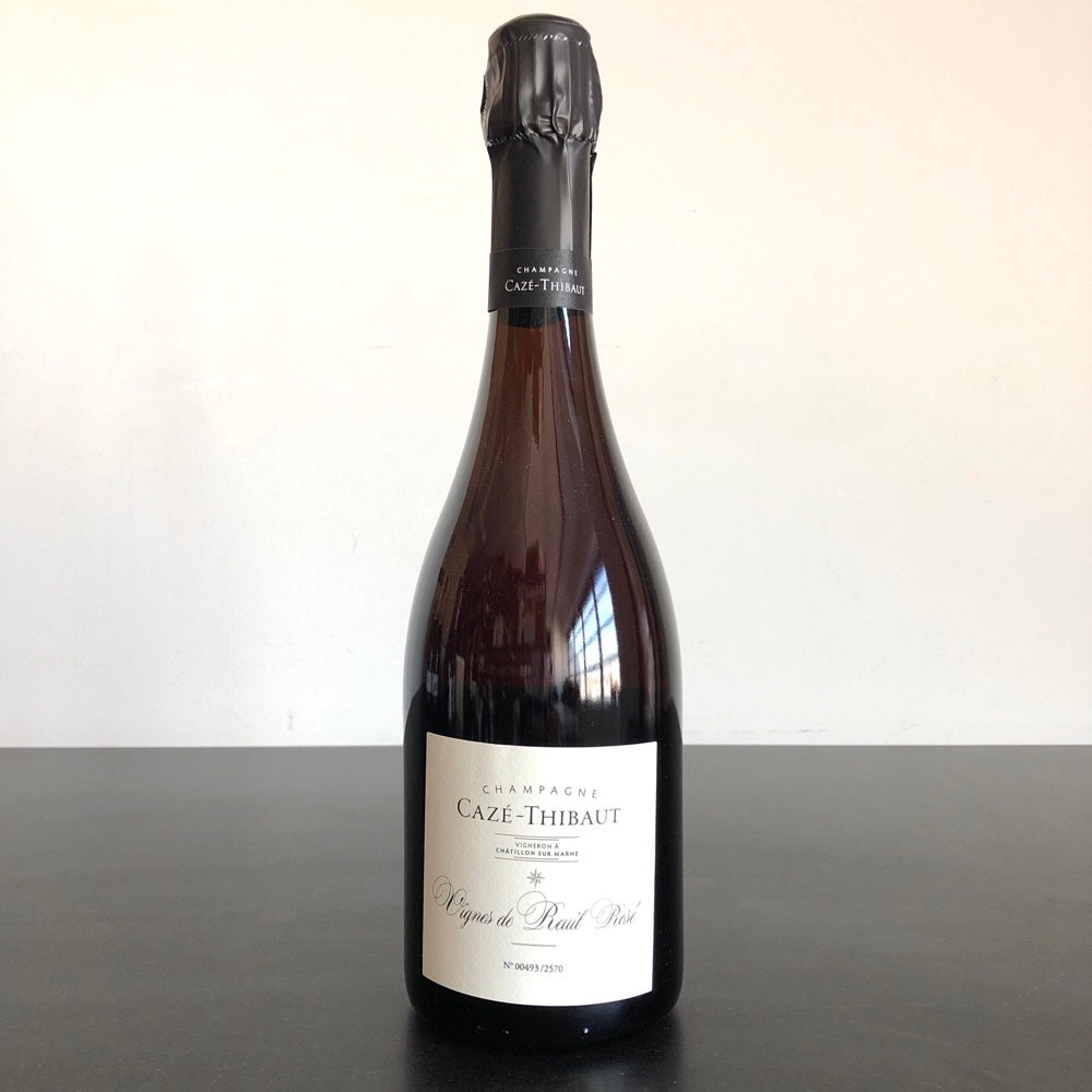 NV Caze-Thibaut Rose 'Vignes de Reuil' (2020), Champagne, France