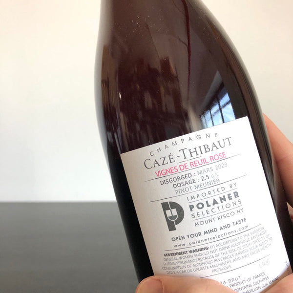 Caze-Thibaut Rose 'Vignes de Reuil' (2020), Champagne, France