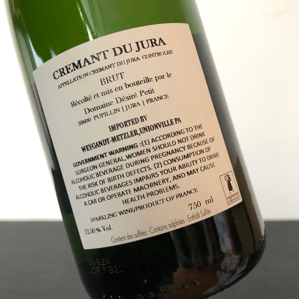 NV Domaine Desire Petit Crémant du Jura Blanc, Jura, France