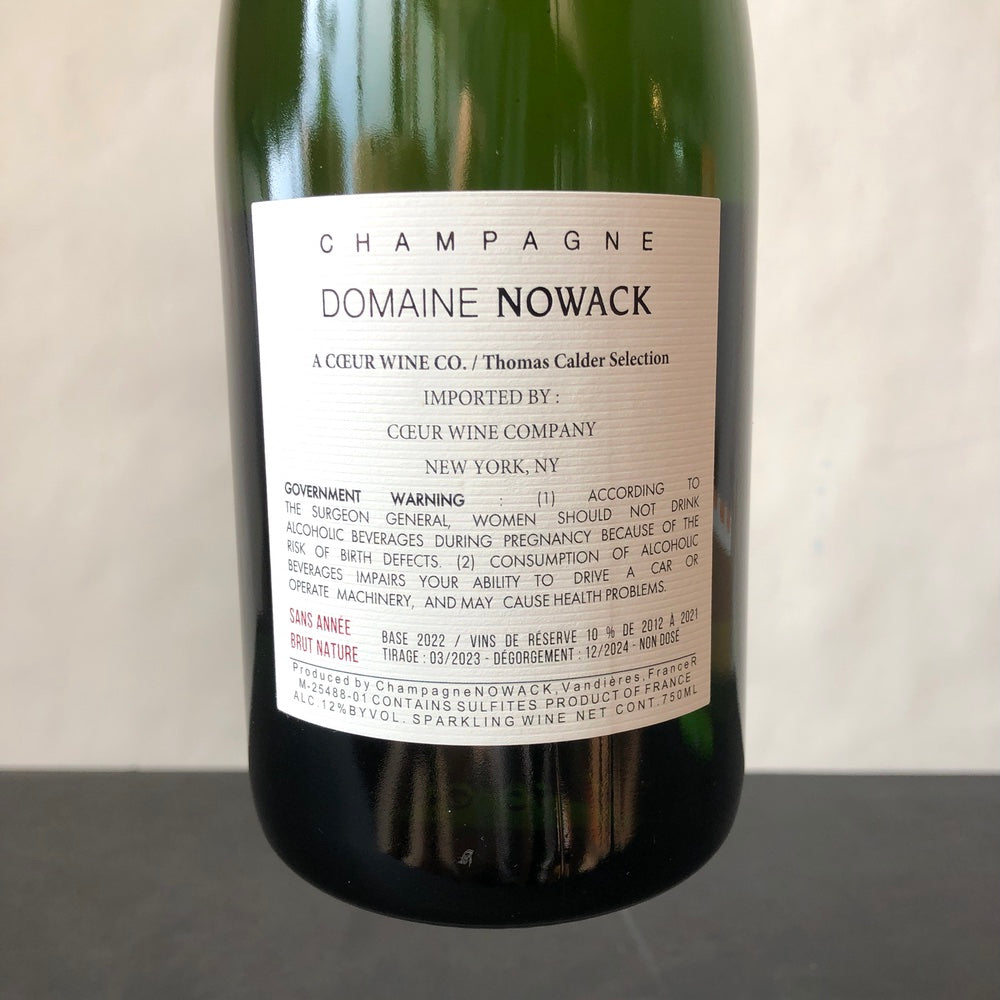 NV Domaine Nowack S. A. - Sans Annee (2022 Base) Champagne, France