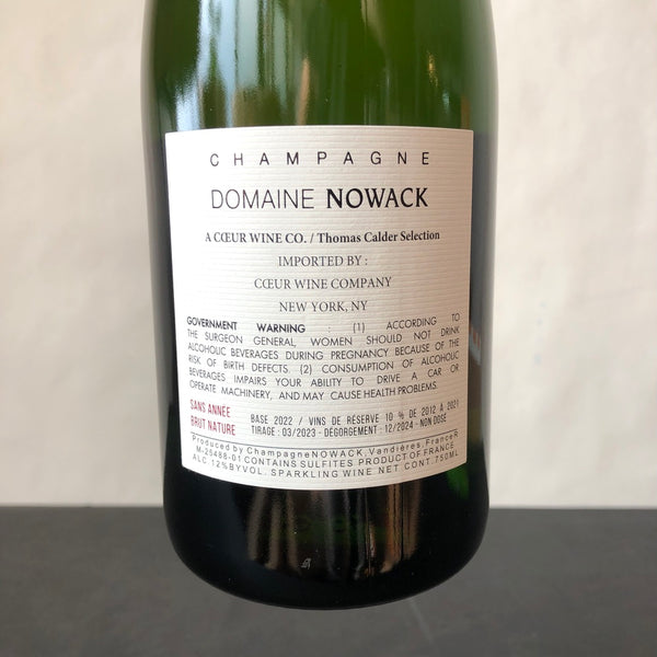 NV Domaine Nowack S. A. - Sans Annee (2022 Base) Champagne, France