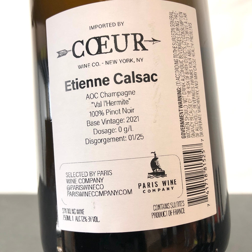 NV Etienne Calsac Champagne 'Val d'Hermite' Blanc de Noirs