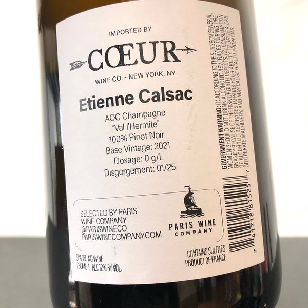 NV Etienne Calsac Champagne 'Val d'Hermite' Blanc de Noirs