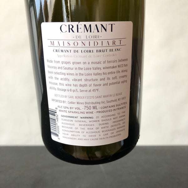 NV Maison Idiart Cremant de Loire Brut Methode Traditionelle