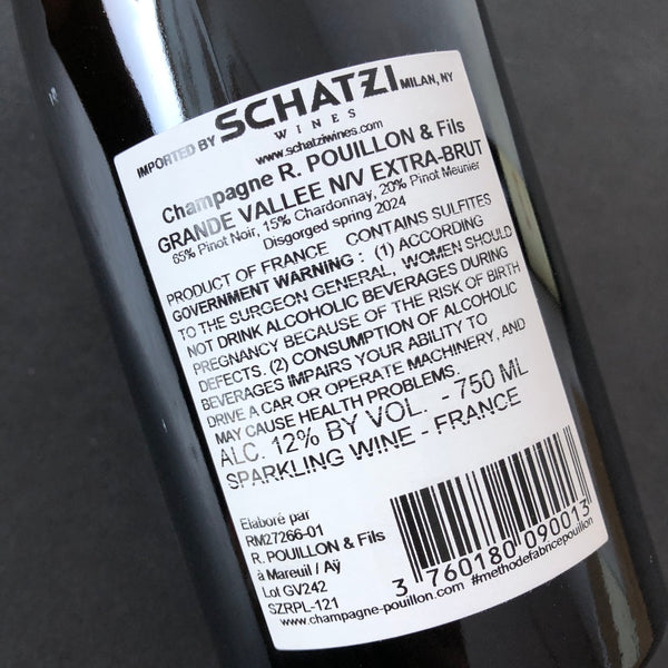 NV R. Pouillon & Fils Grande Vallée Extra-Brut Champagne, France [2022]