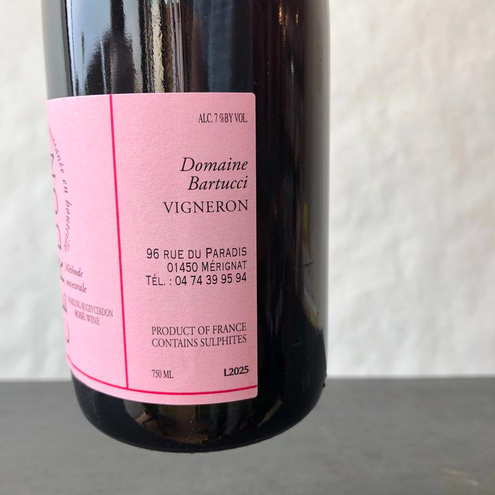 NV Raphael Bartucci Methode Ancestrale Bugey Cerdon, France
