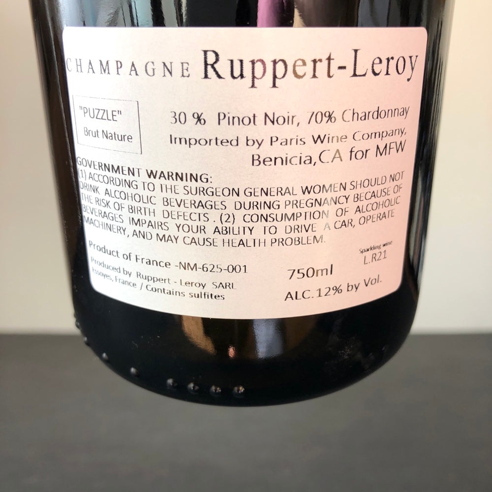 NV Ruppert-Leroy, Puzzle Brut, Champagne, France