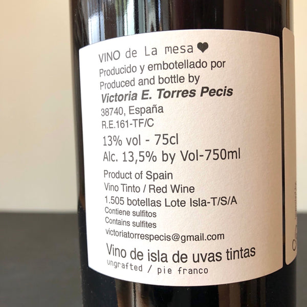 NV Victoria Torres Pecis Tinto, La Palma, Spain