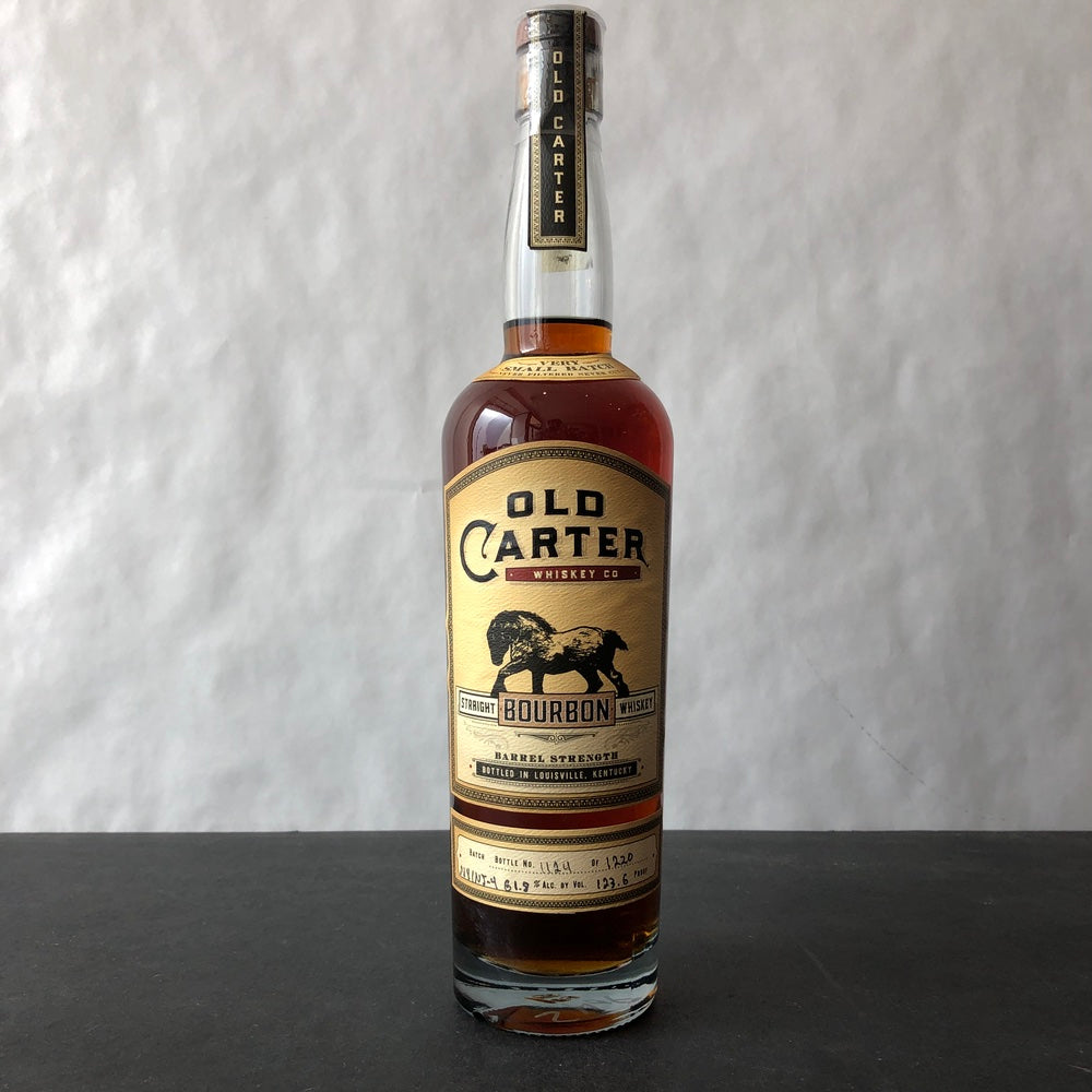 Old Carter 'Very Small Batch' Barrel Strength Straight Bourbon Whiskey NY/NJ #4 61.8%ABV
