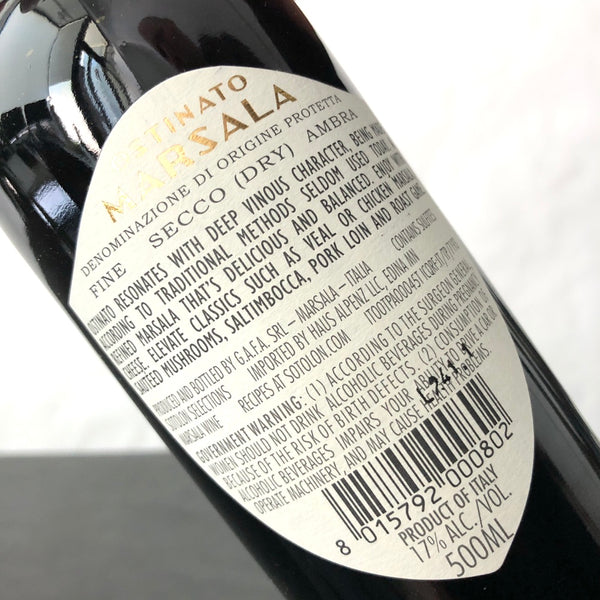Ostinato Fine Ambra Marsala Secco Sicily, Italy (500ml)