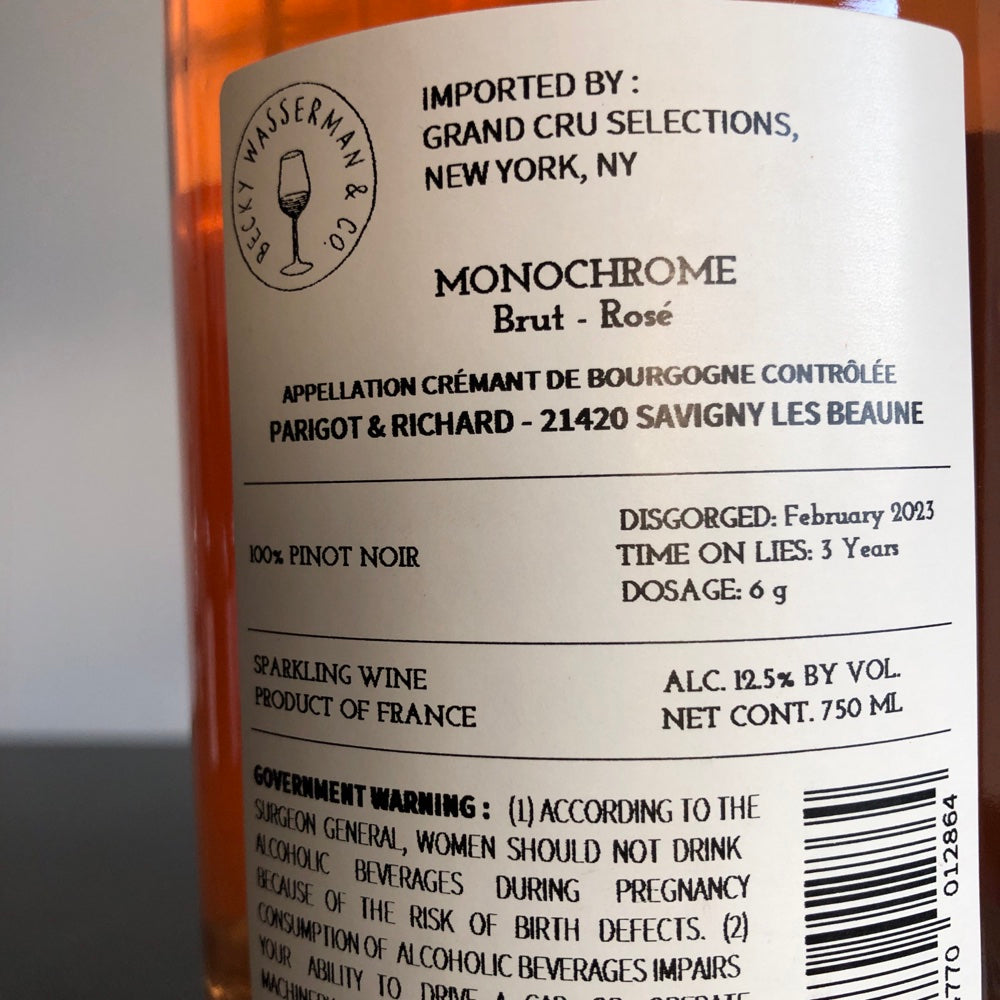 Parigot & Richard Brut Cremant de Bourgogne Rose Monochrome – Leon