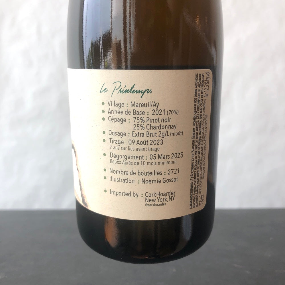 Paul Gosset 'Au Fil des Temps' le Printemps Extra Brut, Champagne, France (2021)