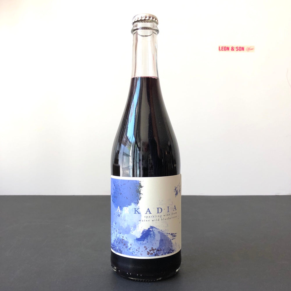 Ras Wines, Arkadia Sparkling Blueberry Wine, Maine, USA