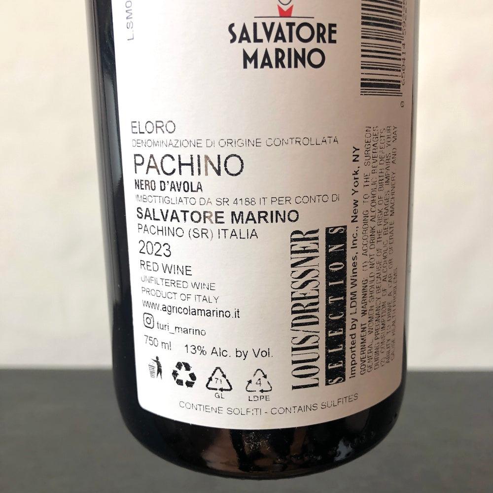 2023 Salvatore Marino Turi 'Rosso' Eloro Pachino, Sicily, Italy