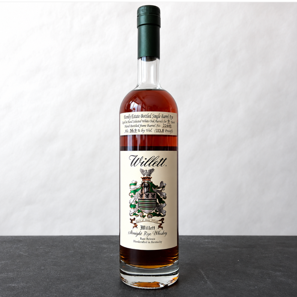 Willett Single Barrel 'Leon & Son' Straight Rye Whiskey 9 Year #2449, Kentucky, USA
