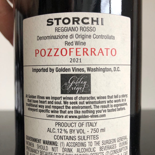 Storchi 'Pozzoferrato' Reggiano Rosso, Emilia-romagna, Italy