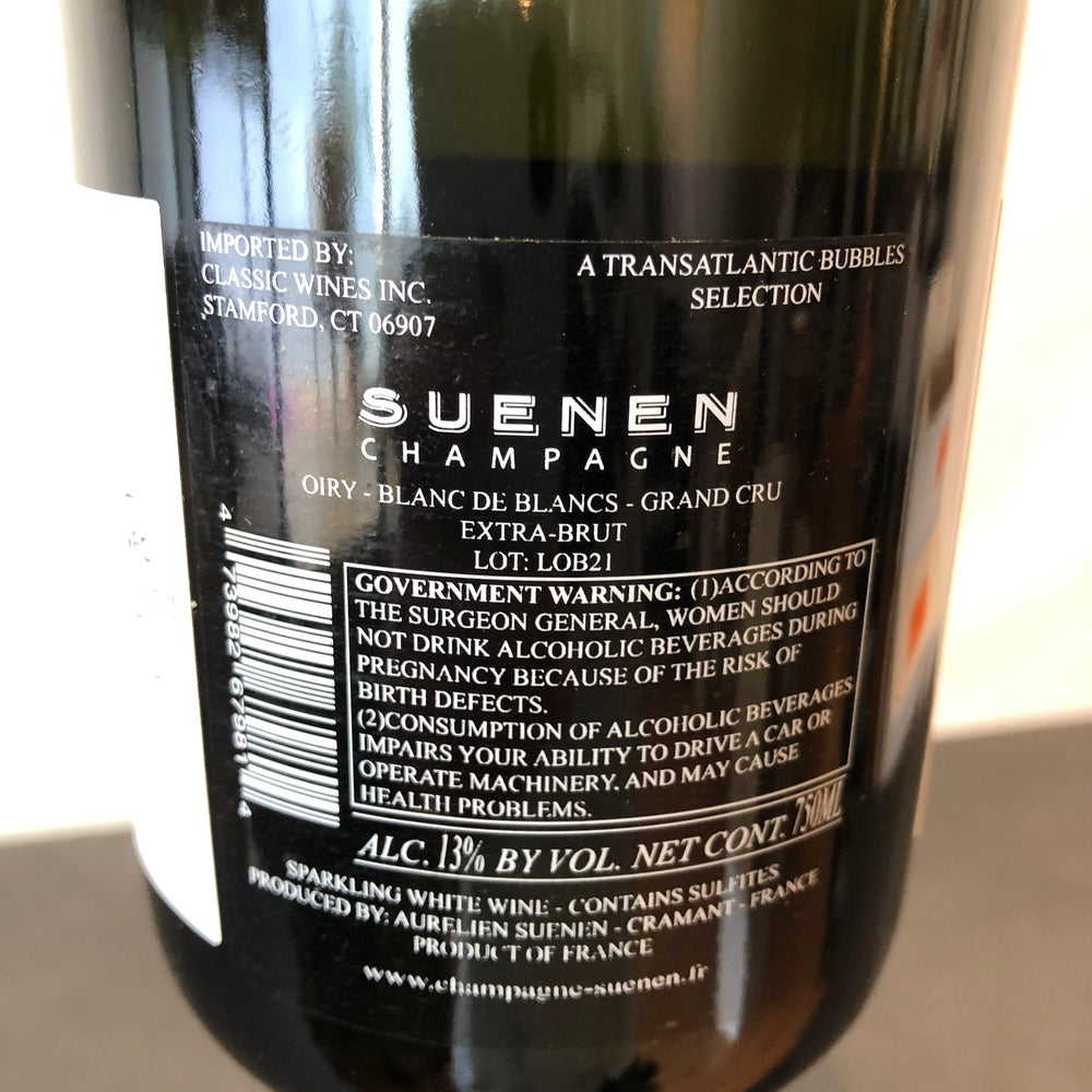 Suenen Oiry Grand Cru Blanc de Blancs Extra Brut Champagne, France [2021]
