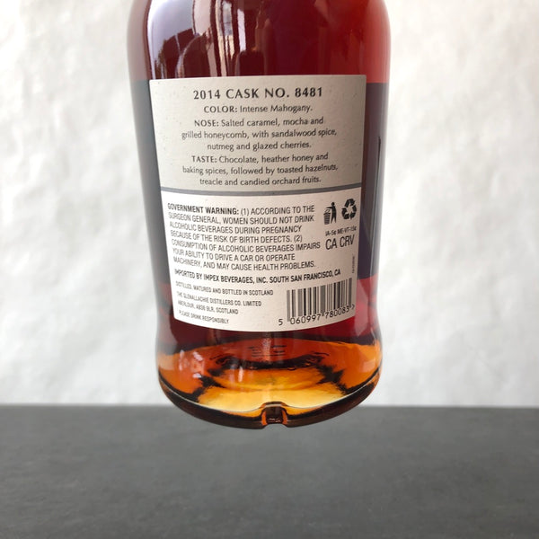 The GlenAllachie 11 Year Old 2014 Mizunara Hogshead, Single Malt Whisky, Speyside, Scotland
