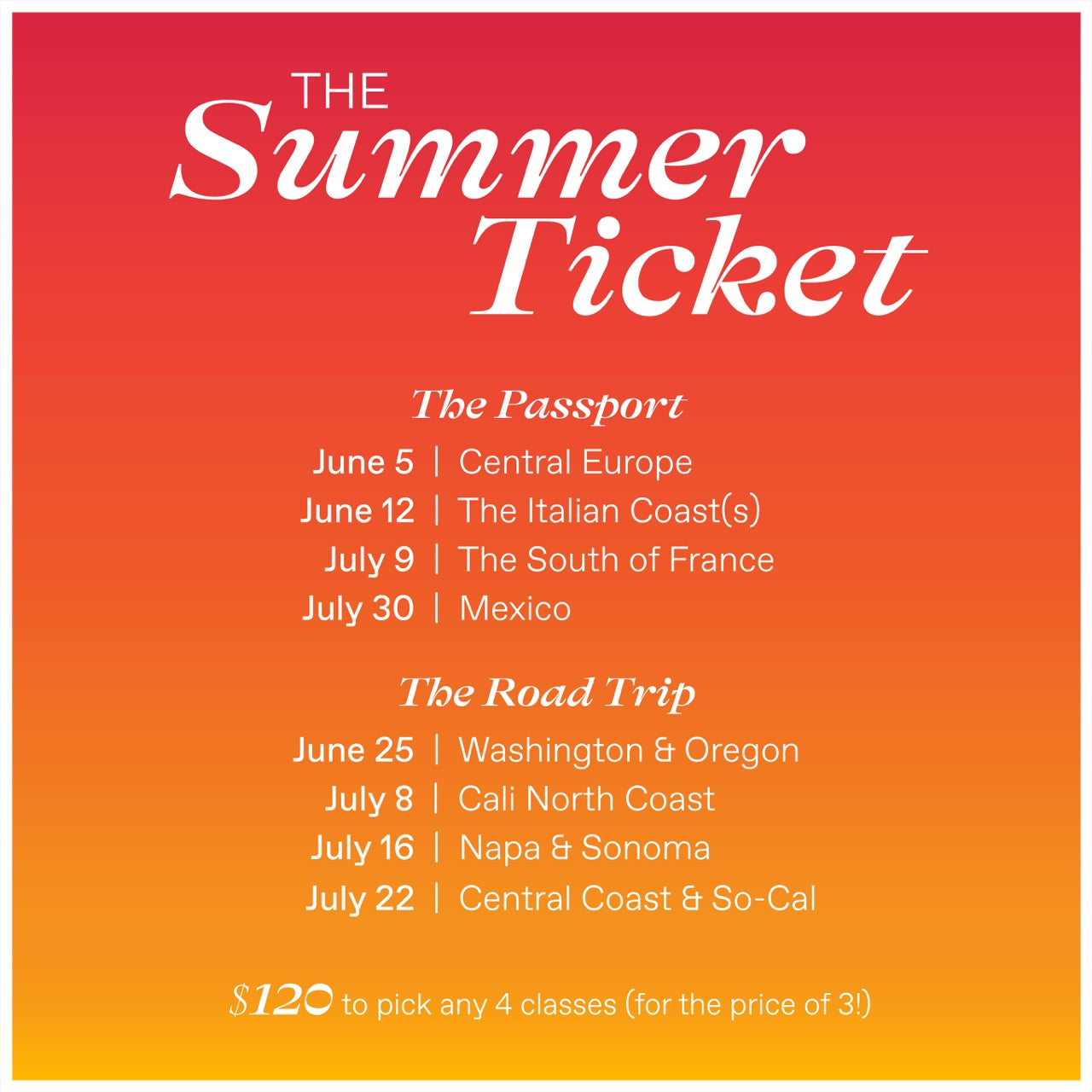 THE SUMMER TICKET