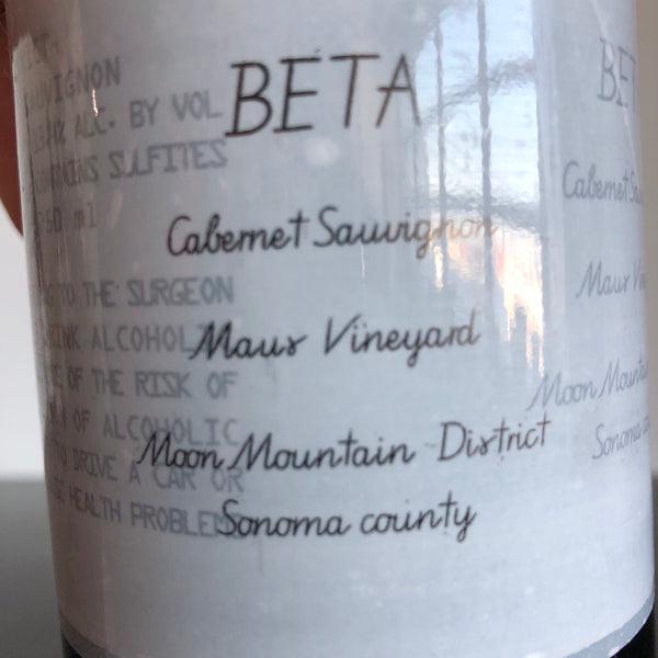 2019 Beta Maus Vineyard Cabernet Sauvignon, Moon Mountain District, USA