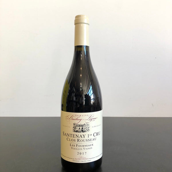 2017 Domaine Bachey-Legros Clos Rousseau Les Fourneaux Vieilles Vignes Santenay Premier Cru, France