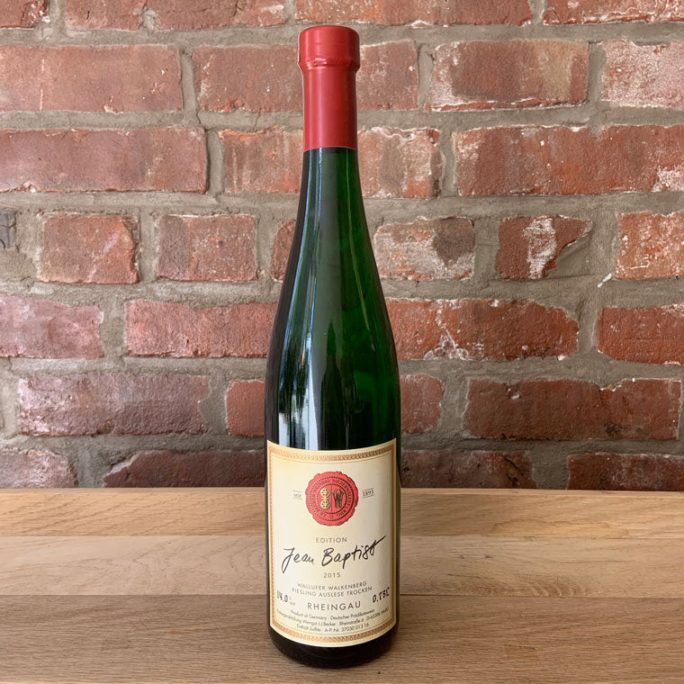 2015 J.B. Becker Wallufer Walkenberg Alte Reben Riesling "Edition Jean-Baptist" Auslese Trocken, Rheingau, Germany