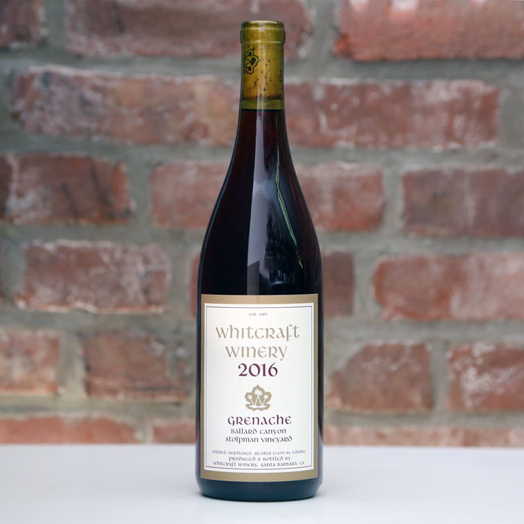 2016 Whitcraft Winery Stolpman Vineyard Grenache, Ballard Canyon, USA
