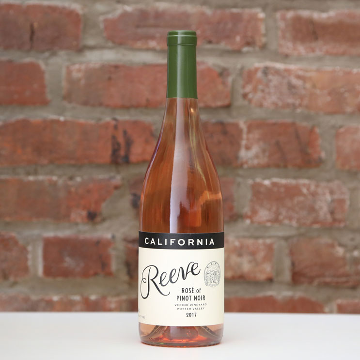 2017 Reeve Wines Rosé of Pinot Noir Vecino Vineyard Potter Valley