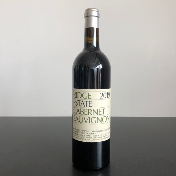 2019 Ridge Vineyards Estate Cabernet Sauvignon, Santa Cruz Mountains, USA
