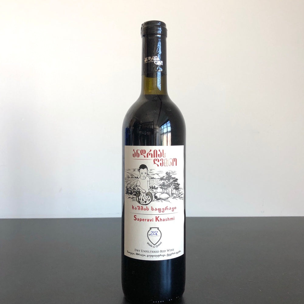 2020 Andria Gvino Saperavi Khashmi Unfiltered Red, Georgia