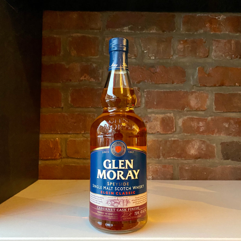 Glen Moray Elgin Classic Cabernet Cask Finish Single Malt Scotch Whisky Speyside, Scotland