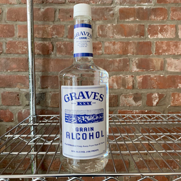 GRAVES GRAIN ALCOHOL 190 Proof 1L