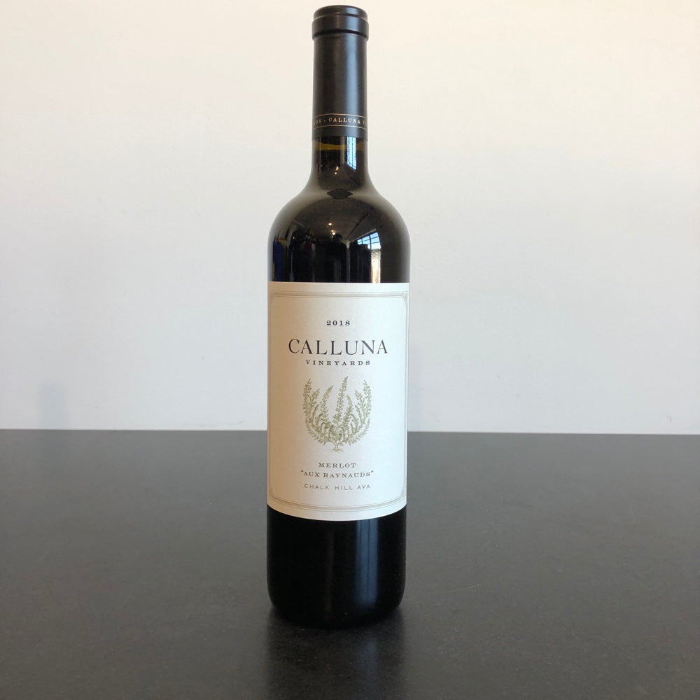 2018 Calluna Vineyards Aux Raynauds Merlot Chalk Hill, USA